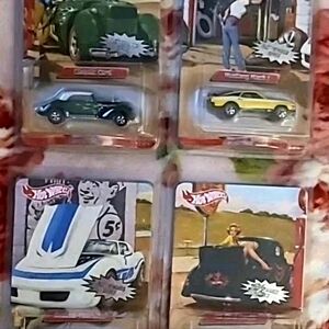 2007 Hot Wheels RLC Rewards Series 4-Car Set - Cord, Mustang, Corvette, Ford NOS